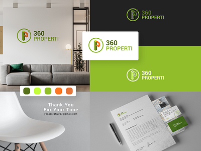 360 Properti Logo Design