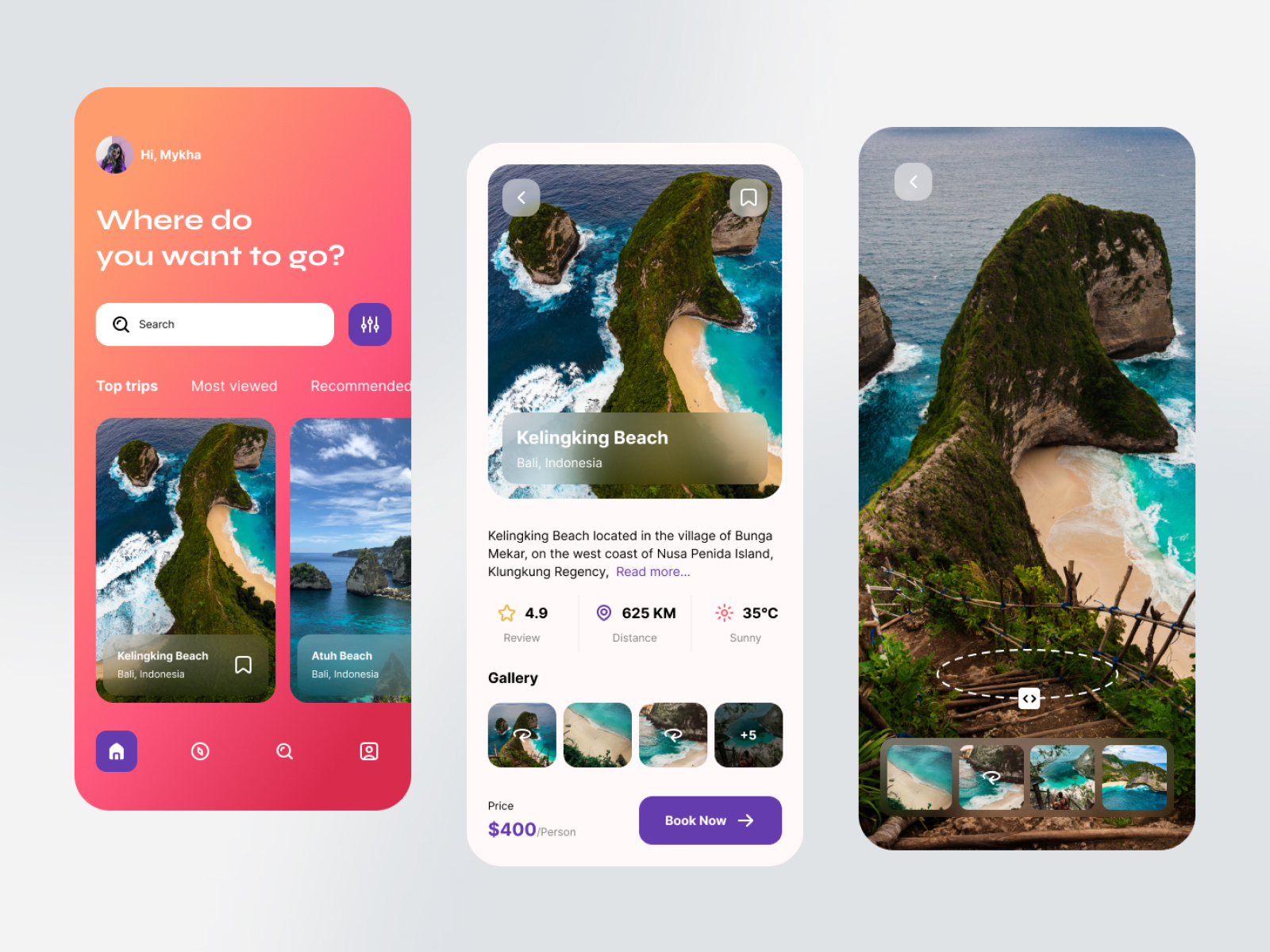 Travel App Design by ardywidyantoro for Design at TLab on Dribbble