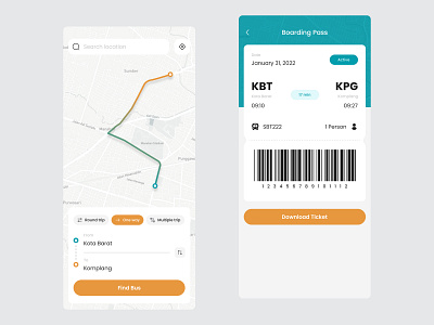 Trans Jateng - Boarding Pass Bus by ardywidyantoro for Design at TLab ...