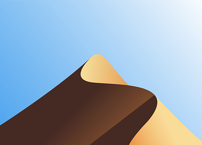 Peak of thirst flat design illustration vector