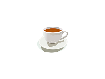 Cafeteria design flat design illustration tea tea cup vector