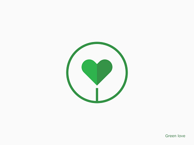 Green love logo abstract business creative design eco ecology green healthy heart icon isolated leaf logo love nature plant shape sign symbol vegan