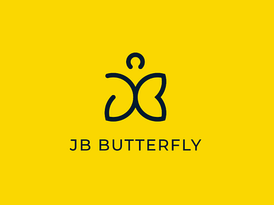 Abstract JB Butterfly logo