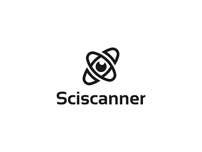 Sciscanner biology chemistry company concept creative evolution graphic icon logo modern research science sign symbol technology