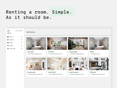 Admin co-living platform admin admin design admin panel apartments card co living coliving dashboard ui houses location rent sidebar sketch ui uidesign uxdesign