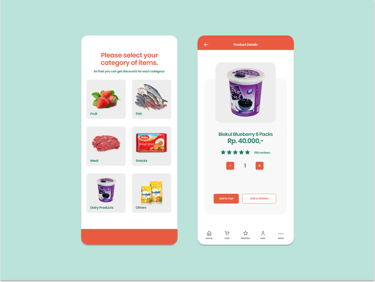 Farmers Market Indonesia UI Design by King To Anson Wong on Dribbble