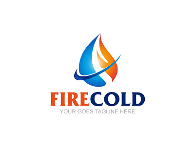 Fire Cold air air conditioning cold cooling fresh heater heating home hot hotness house identity installation professional system technician visual identity warm