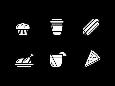 Food Icons - Fill design food icon illustration ui