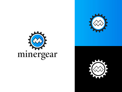 Minergear Logo branding creative creative design crypto design graphic design logo logo design miner logo