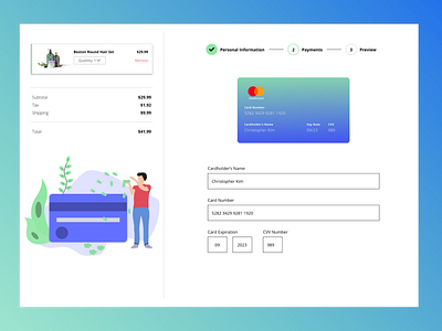 Daily UI Challenge 002 | Create a checkout page