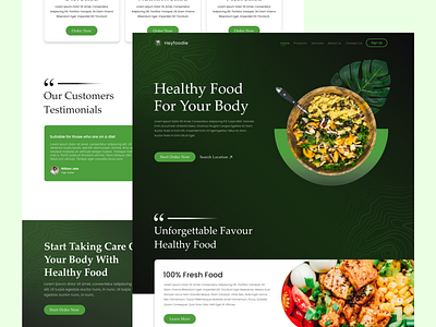 HeyFoodie - Landing Page Website