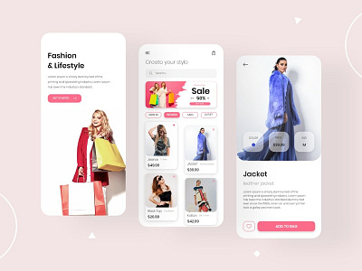 Fashion & Lifestyle Shopping App Design Concept android app app app concept app design app designers app developer app development application clean concept concept fashion app fashion design fashion illustration illustration lifestyle preset mobile app design shopping app shopping design ui ux