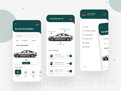 Car Service App Design Concept