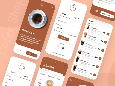 Coffee Shop App Design