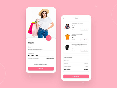 Fashion And Lifestyle Shopping App Design