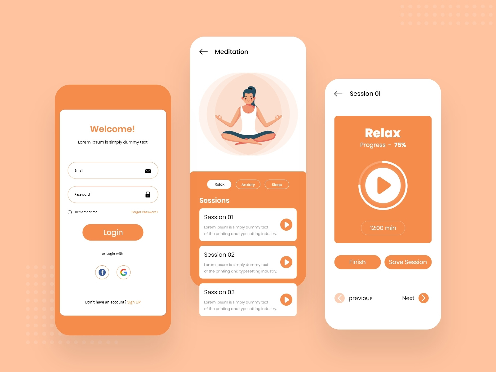 Self Improvement App Design by Unary team on Dribbble