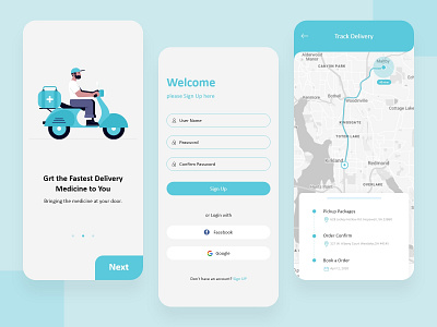 Medicine Delivery App Design