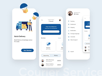 Courier Service App Design