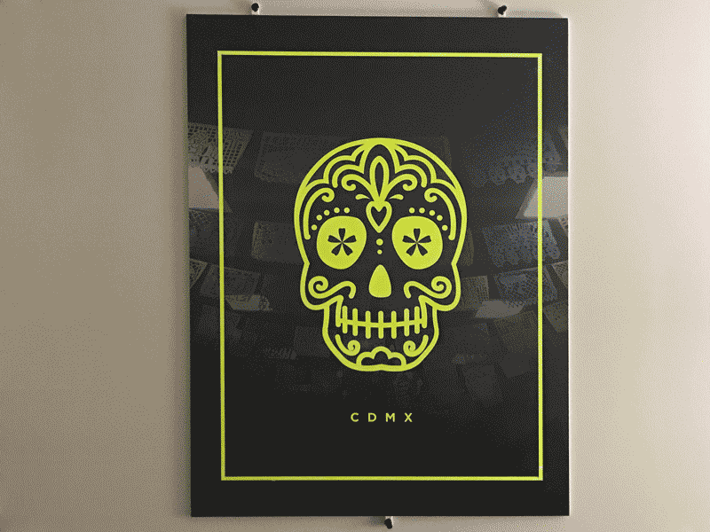 CDMX Poster cdmx concept design gotham poster skull type typography