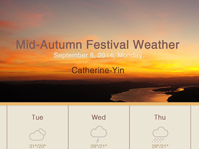 The Mid Autumn Festival 20140908 kit the ui weather