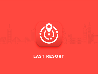 Last Resort App app find icon location logo lost map mapping mark pin radar resort