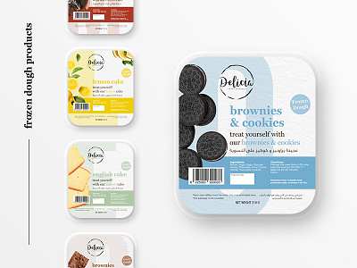 Delicia Label Packaging cake cookies design food identity label package pastel product treats visual