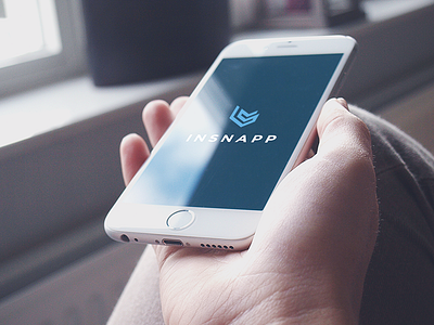 Insnapp Logo Design app concept creative explore house icon logo mobile property realestate