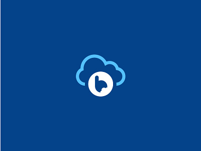 Blue Crunch Logo brand business cloud digital logo mark technology visual