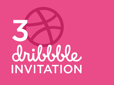 3 Dribbble Invitations draft dribbble free invite giveaway invitation invite