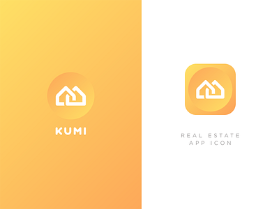 Kumi App Icon app bond connect home icon illustration logo mark minimal neighborhood simple