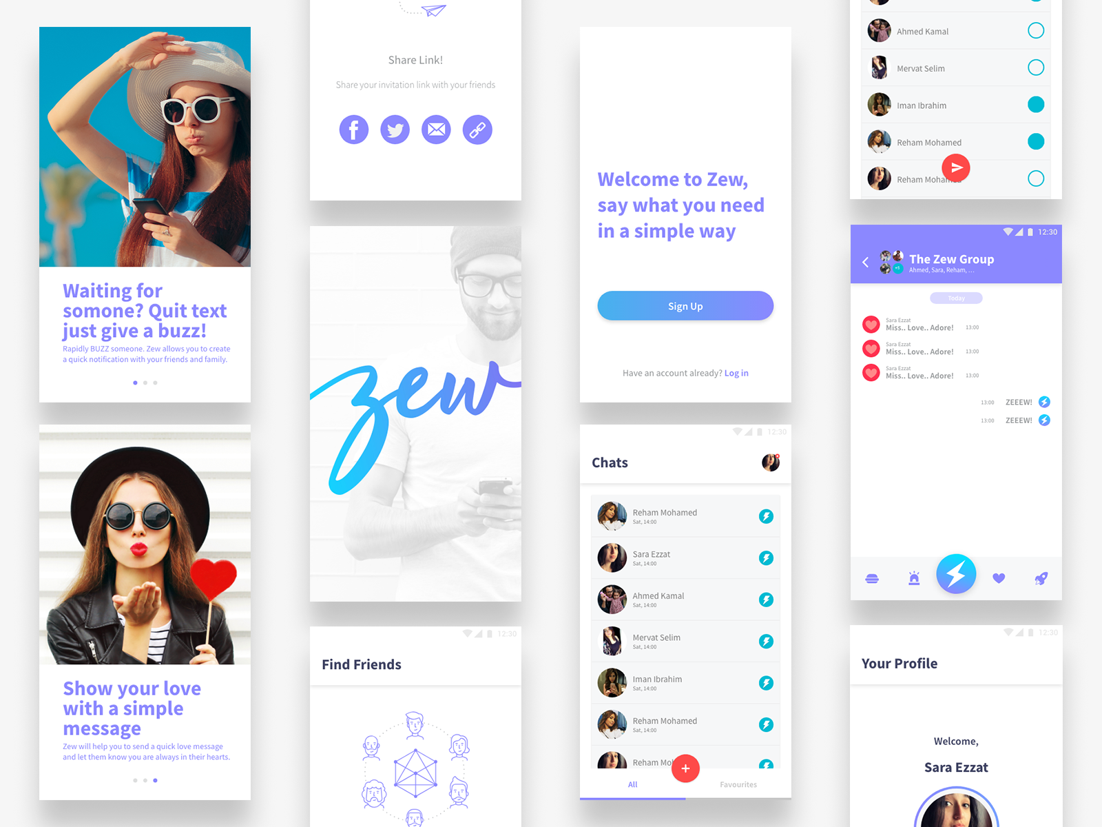 Zew App - First time by Sara Ezzat on Dribbble