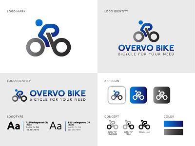 O+B Letter, Modern Bicycle Company Logo Design