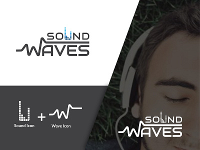 Sound Waves Minimalist Logo Design | Music Logo