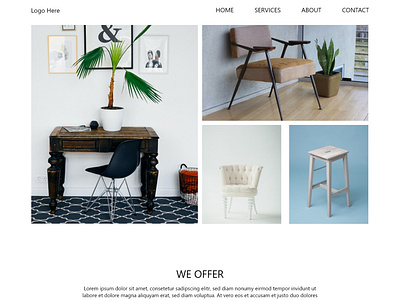 Furniture Website UI