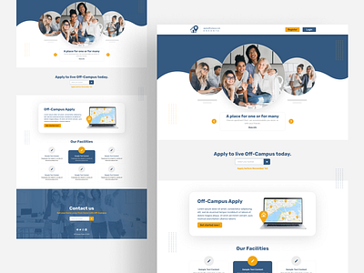 Off Campus Project Web Landing Page UI Design appuidesign branding dezignsam figma uidesign ui userintarface webdesign webui webuidesign