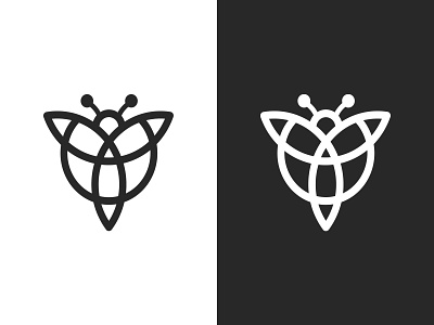 Mead Logo bee celtic insect logo mead triquetra