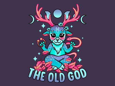 The Old God celtic cernunnos cute deer fawn god horned occult pagan pan wicca witchcraft witchy