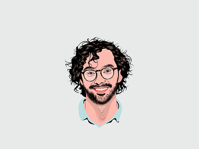 Vector portrait for man