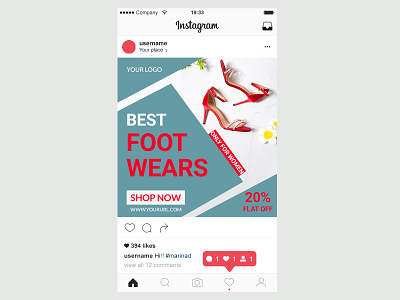Instagram Ads Post design