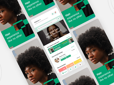Salon App animation logo salon app ui ui design uiud design