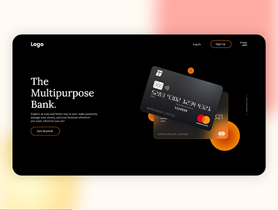 Banking website ui animation bank banking app calm app fintech salon app ui uiux