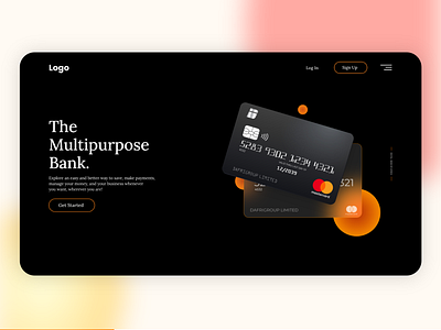 Banking website ui