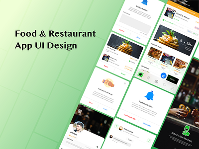 REstaurant App ui animation banking app calm app meditation app restaurant restaurant app ui design salon app ui uiux