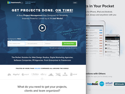 Teamwork.com - Long Landing Page