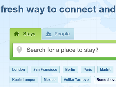 Search form with tabs and tags destination form input location people search social stays tabs tags travel