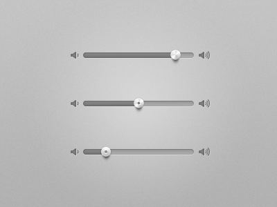 Volume Slider apple control interface ios mac slider ui ux volume