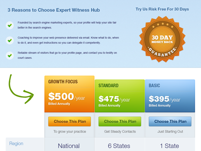 Plans & Pricing design plans pricing table ui