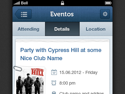 Events iPhone App