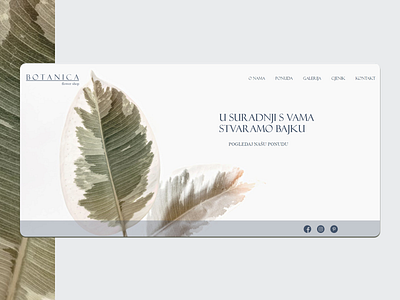 botanica html css website