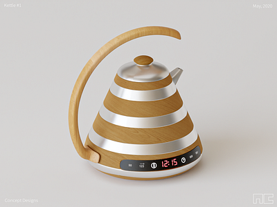 Concept designs: Kettle #1 3d 3d art blender cgi concept concepted design kettle modern product